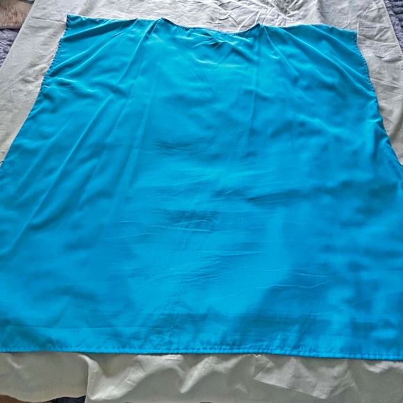 NEW PHOTOS! TUNIC, BELTED, BLUE & WHITE, SIZE 4X, MADE IN CANADA!, PRINTED, BOAT - Picture 13 of 13